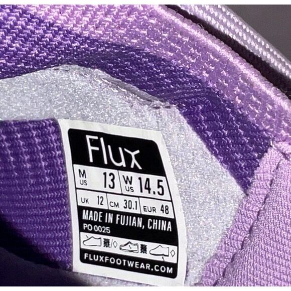 Flux Adapt Runner Men\'s 13 EU 48 Purple Knit Running Sneaker Shoes Barefoot NEW